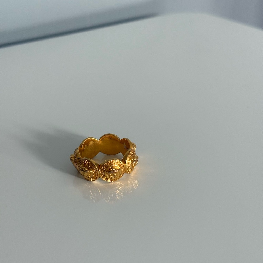 Versace Gold Jewelry Ornate Ring